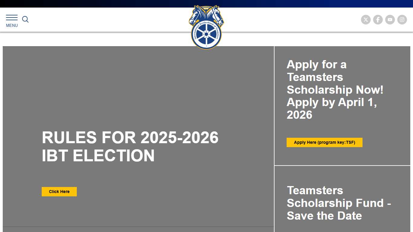 Front Page - International Brotherhood of Teamsters